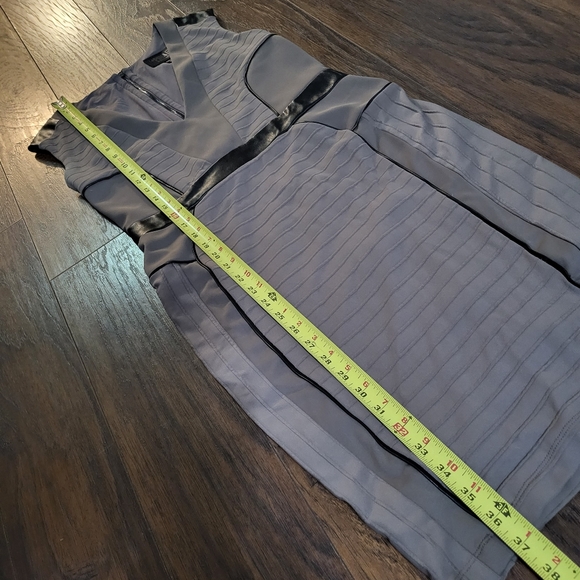 La Pina BodyCon Leather Patch Dress Medium - Picture 3 of 7